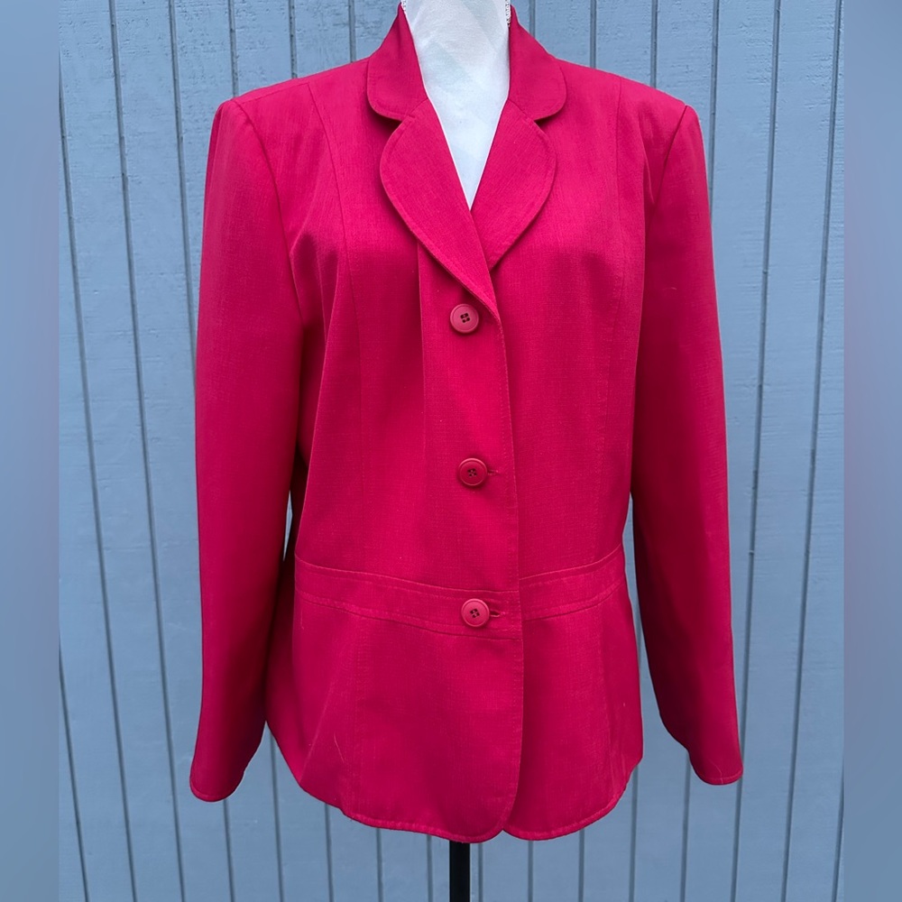 Augusto Collection Fitted Red Jacket